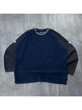 Vintage Blue Point Zero Surf Grunge Knit Skater Sweater